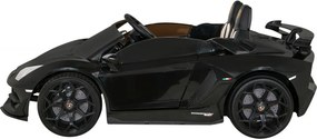 Ramiz Lamborghini SVJ DRIFT elektrické auto pre 2 deti čierne + funkcia driftu + diaľkové ovládanie + MP3 LED + pomalý štart