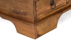 furniture-nabytek.cz - Masívny konferenčný stolík Merlin II z palisandra, lakovaný, hnedý – 110×60×45 cm