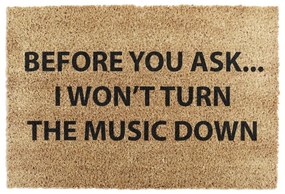 Rohožka z kokosového vlákna 40x60 cm Loud Music – Artsy Doormats