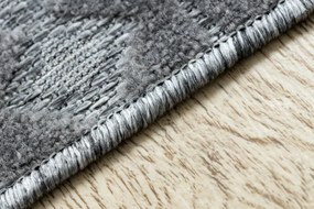 Koberec SOLE D3852 Boho, romby - ploské tkanie sivý