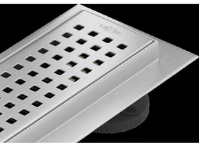 Mexen Flat 360° M08 odtokový žľab otočný 70 cm, chrómová - 1025070-40