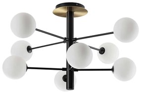 Ideal Lux - LED Luster na tyči COSMOPOLITAN 8xG9/3W/230V pr. 64 cm čierna