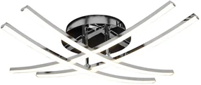 Toolight - Moderné LED stropné svietidlo APP398-C, chrómová, OSW-06914