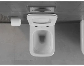 Mexen STELLA, závesné wc s pomaly padajúcim WC sedátkom, 51 x 35 cm, biela, 30680900