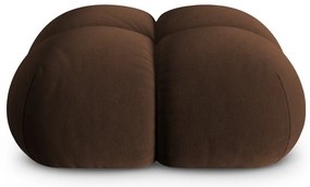 Tmavohnedá zamatová podnožka Loretto – Cosmopolitan Design