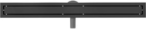 Mexen Flat 360°, nerezový sprchový žľab vzor M13 2v1 na vloženie dlažby 80 cm, čierna matná, 1710080-40