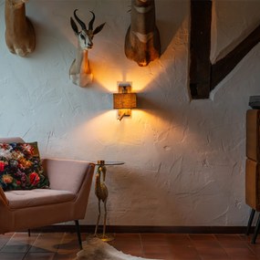 Moderná nástenná lampa čierna štvorcová s lampou na čítanie - Puglia