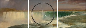 Obraz - Frederic Edwin Church, Niagara, reprodukcia (s hodinami) (90x30 cm)