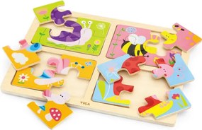 Puzzle na podstavci 4v1 Viga 50189 hmyz