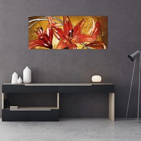 Obraz kvetov ľalií (120x50 cm)