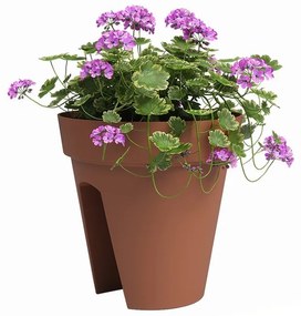 Závesný kvetináč na zábradlie z recyklovaného plastu ø 30 cm Capri – Artevasi