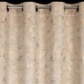 ZATEMŇOVACÍ ZÁVES NA KRÚŽKOCH CARMELA 140X250 CM KVETY