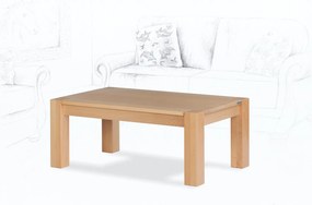 Wooded Konferenční stolek Denver Standard z masivu BUK Výška stolku: 53 cm