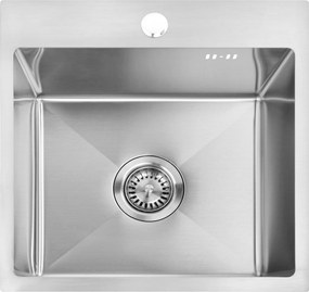 Rea Leo, 1-komorový oceľový drez 400x450x185 mm, oceľová, ZLE-06000