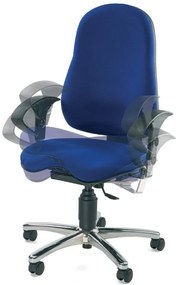 Topstar Topstar - kancelárska stolička Sitness 10 - modrá, plast + textil + kov