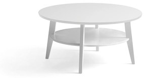 Konferenčný stolík HOLLY, Ø 1000x500 mm, biely