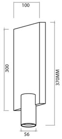 Nástenné bodové svietidlo GENESIS 1xGU10/8W/230V čierna