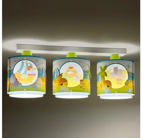 Dalber 60653 - Detské stropné svietidlo PIRATE ISLAND 3xE27/15W/230V