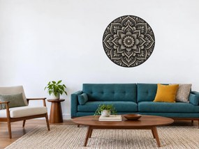 Černá mandala arch 46 x 46 cm