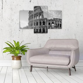 Obraz - Koloseum v Ríme, čiernobiele (90x60 cm)