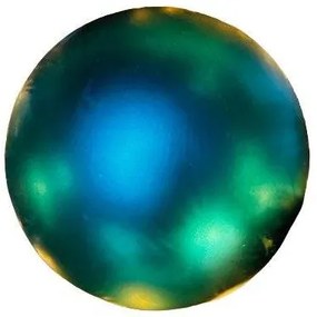 DECOLED Plastová koule, pr. 20 cm, paví zelená, matná, UV