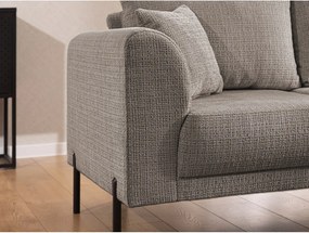 Taupe ženilková rohová pohovka (pravý roh/do L) Mauris – Ropez