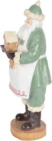 Dekorácia Santa s perníkovou chalúpkou - 11*11*30 cm