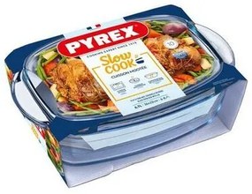 Pyrex Sklenená zapekacia misa s vekom, 6,7 l