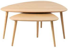 Sada konferenčných stolíkov Paricia 100 cm prírodný dub