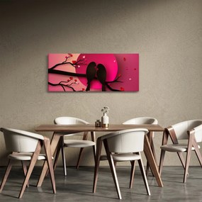 Obraz - Zamilované vtáčiky (120x50 cm)