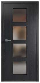 Solodoor Interiérové dvere Etta 4, 80 L, 850 × 1985 mm, fólia, ľavé, dub Boston, presklené