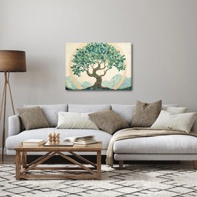 Obraz – Elegantná mozaika so stromom (70x50 cm)