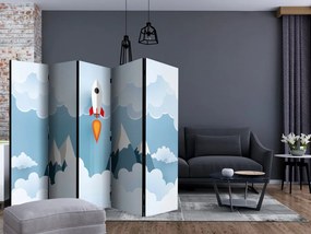 Artgeist Paraván - Rocket in the Clouds [Room Dividers]