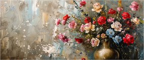 Obraz - Váza kvetov (120x50 cm)