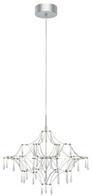 LED závesné svietidlo v striebornej farbe ø 60 cm Efesos – Markslöjd