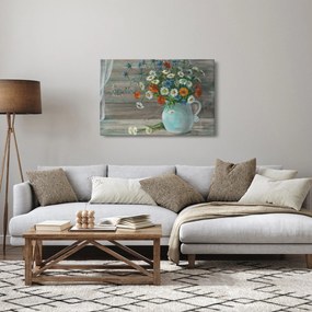 Obraz - Lúčne kvety, olejomaľba (90x60 cm)