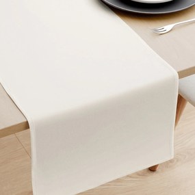 Goldea behúň na stôl 100% bavlnené plátno - slonová kosť 35x160 cm