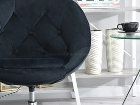 Kreslo Lush 3 (čierna + chrómová). Vlastná spoľahlivá doprava až k Vám domov. 1110207