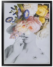 Flower Lady obraz pastelový