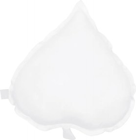 Ľanový vankúš lipový list biely 38×43 cm