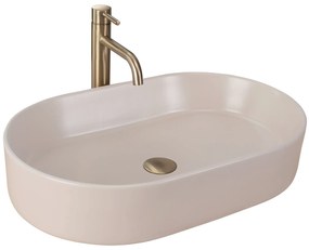 Rea Nadia, umývadlo na dosku 610x385x120 mm, béžová matná, REA-U9661