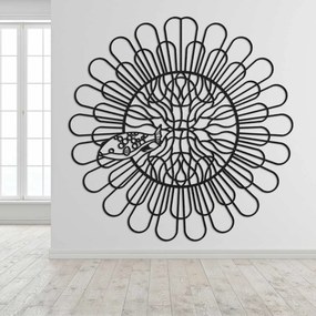 SENTOP | Drevený obraz Mandala Ryba | Vyrezávaná 3D dekorácia na stenu | SENTOP HDF0348