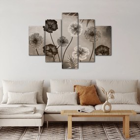 Obraz - Kreslené kvety (150x105 cm)