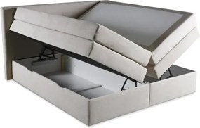Kontinentálna boxspring posteľ ANNA 200x220, šedá (gerra 80)