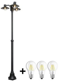 Brilagi -  LED Vonkajšia lampa VEERLE 3xE27/60W/230V IP44 GD-VERLP3-00