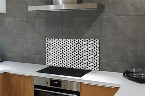 Sklenený obklad do kuchyne šesťuholníky 125x50 cm