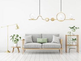 Toolight Toolight, stropné svietidlo 5xE27 APP1023-5CP, zlatá, OSW-05560