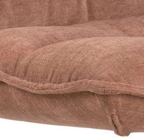 Otočné lounge křeslo Blizzard rosewood červeno-hnědé
