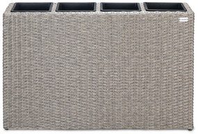 InternetovaZahrada Kvetináč 95 x 27 x 60cm krémový - 4 nádoby