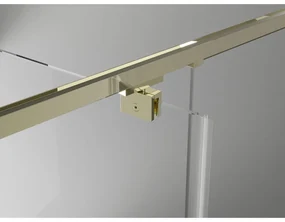 Mexen Exo, výklopné sprchové dvere 90 cm, číre sklo, zlatá, 819-090-000-50-00